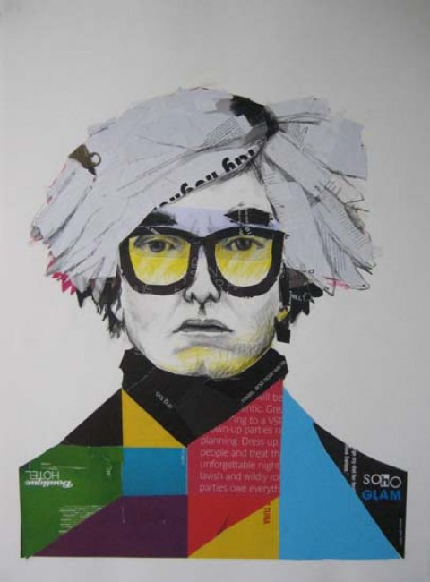 Gale_Soho Glam_mixed media on paper_56x76cm Soho Glam by Emma Gale