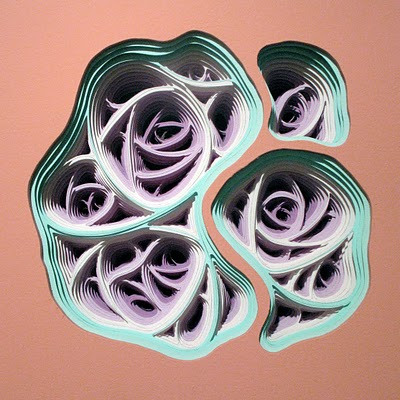 Clary_Microbial Diddlation Movement #18_acrylic and hand cut paper on panel Microbial Diddlation Movement #18 by Charles Clary