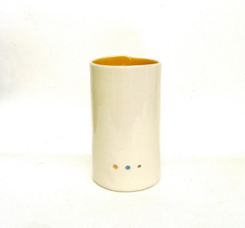 Whimsical Vessel... 3 Dots by Clay Swan