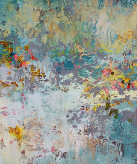 Donaldson_InHisPresence_mixedmediaoncanvas_ In His Presence by Amy Donaldson