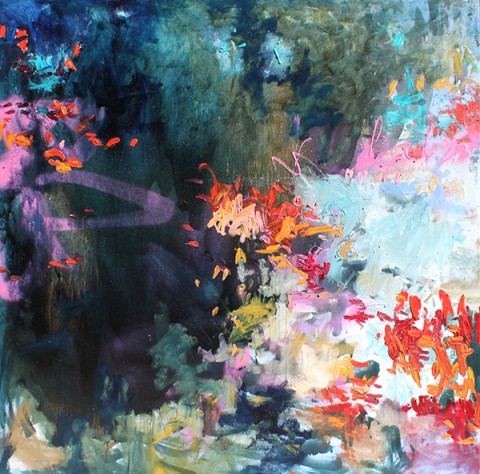 Donaldson_You're Beautiful_mixedmedia on canvas_60x60 You're Beautiful by Amy Donaldson