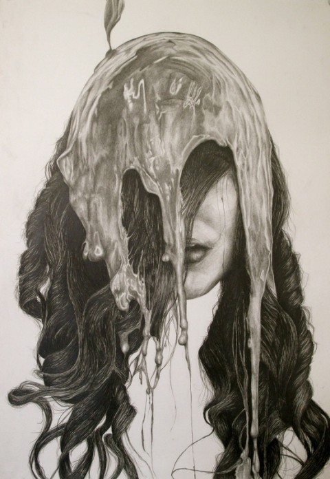 Lambert_Paint_graphite on paper_22x30 Paint by Gillian Lambert