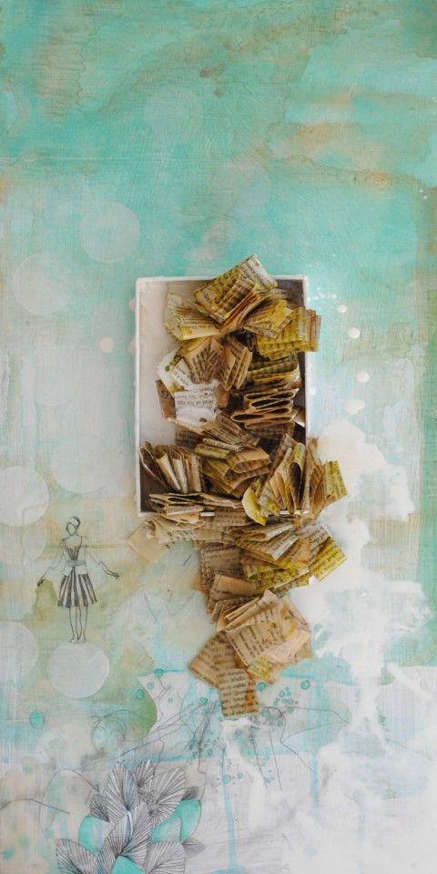 Occhipinti_Perfect Balance_mixed media_12x24 Perfect Balance by Lisa Occhipinti
