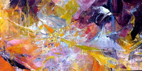 Wrobel_Abundance_oil on canvas_96x48 Abundance by Natalia Wrobel