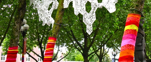 Droppin’ Y-Bombs: Suzanne Tidwell at Occidental Park